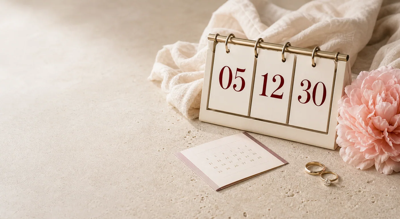 Cuenta regresiva para una boda