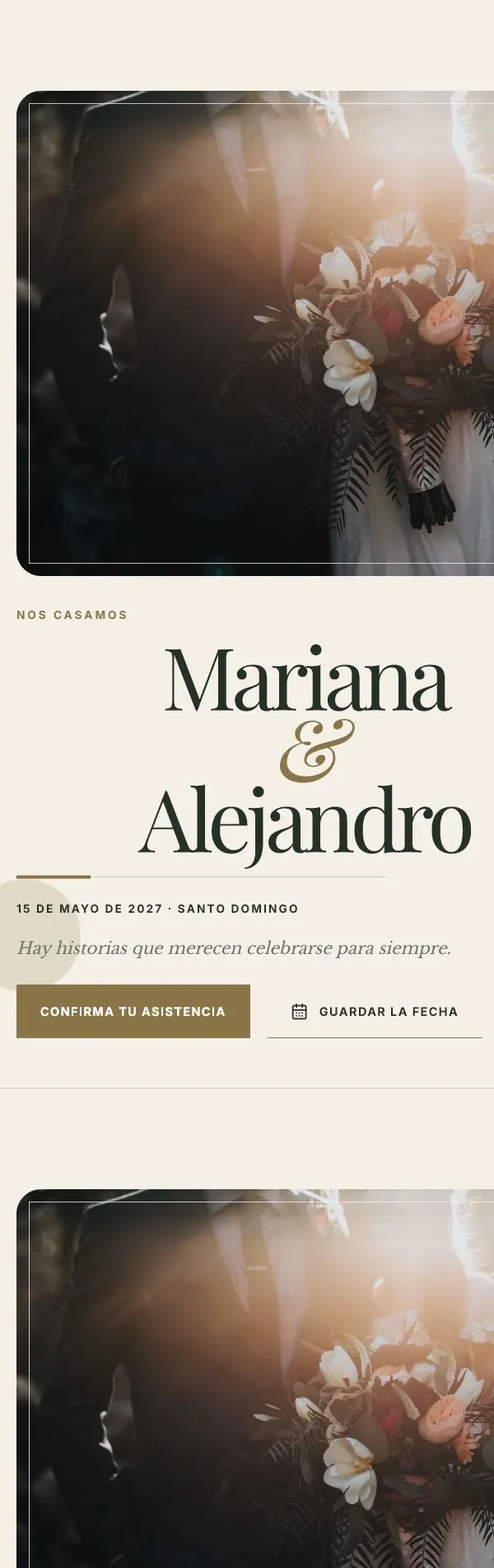 Digital invitation preview